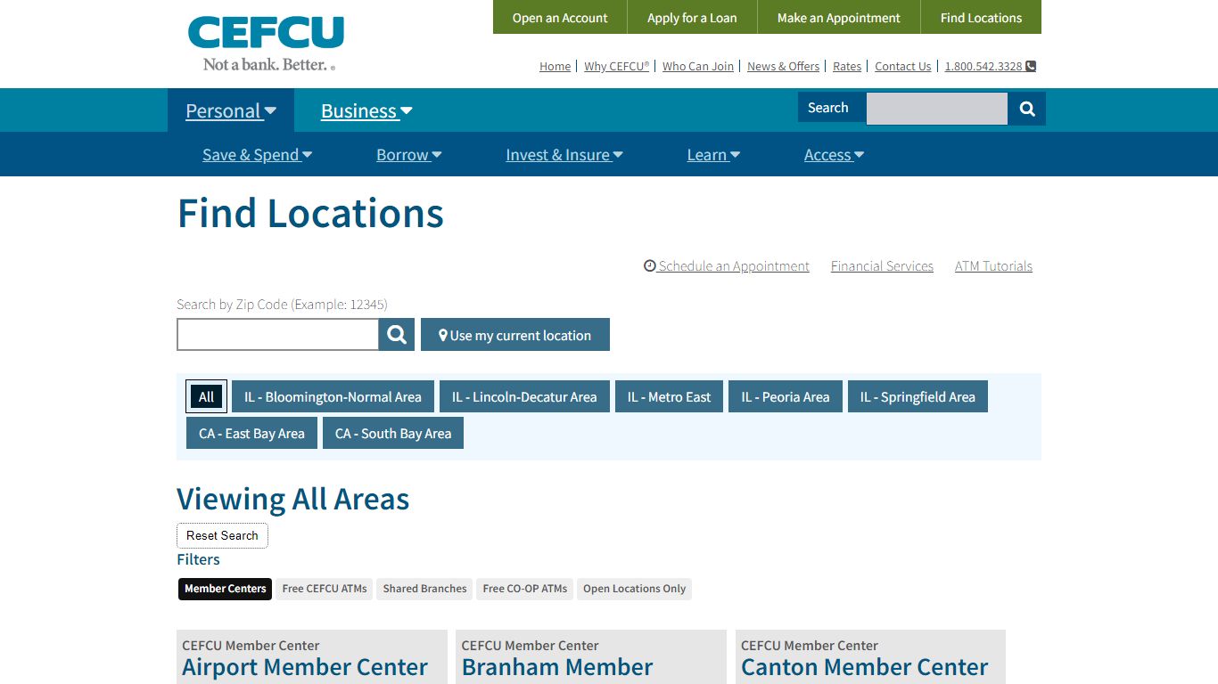 Locations Search - CEFCU